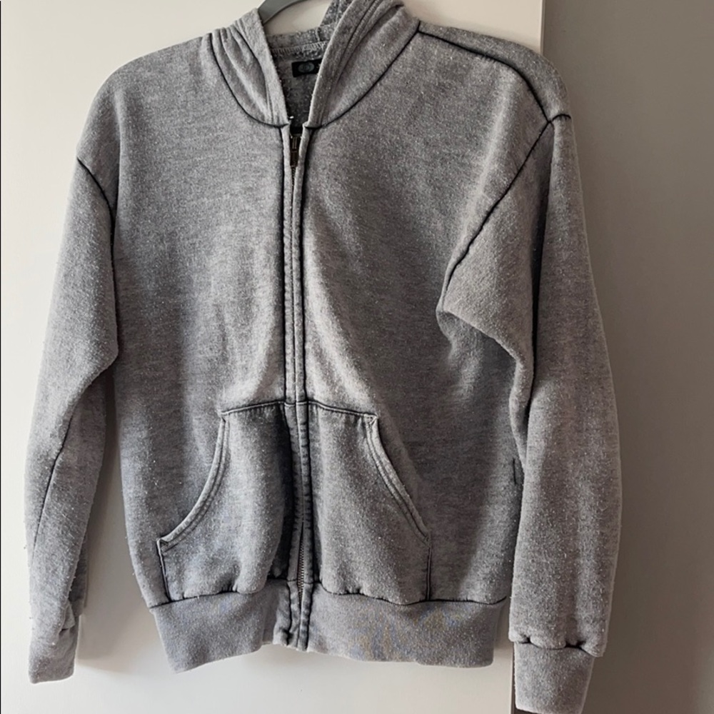 Gray sweatshirt